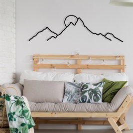 Wallity Ayers Escultura de Pared de Metal Negra